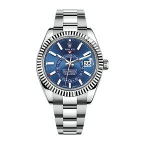 Rolex Sky-Dweller Stainless Steel and White Gold Oyster Perpetual Watch 326934 bl