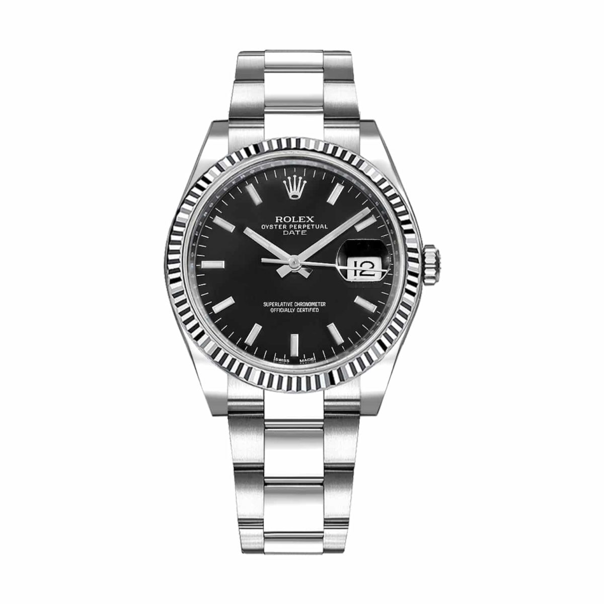 Rolex 115234-0002 Oyster Perpetual Black Dial