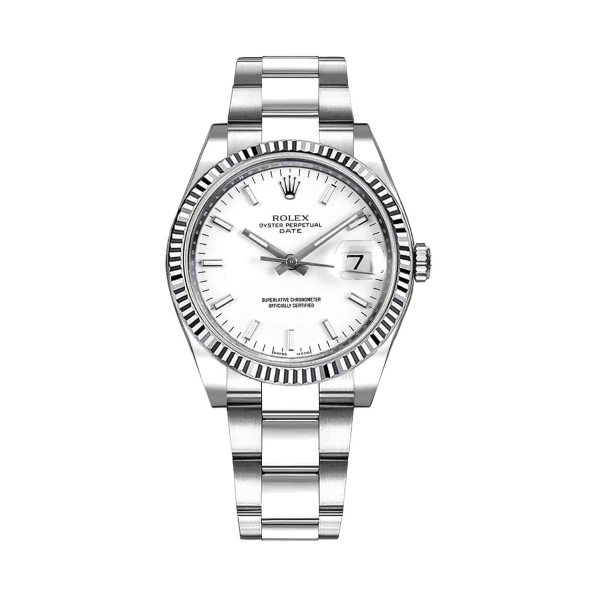 Rolex 115234-0003 Oyster Perpetual White Dial