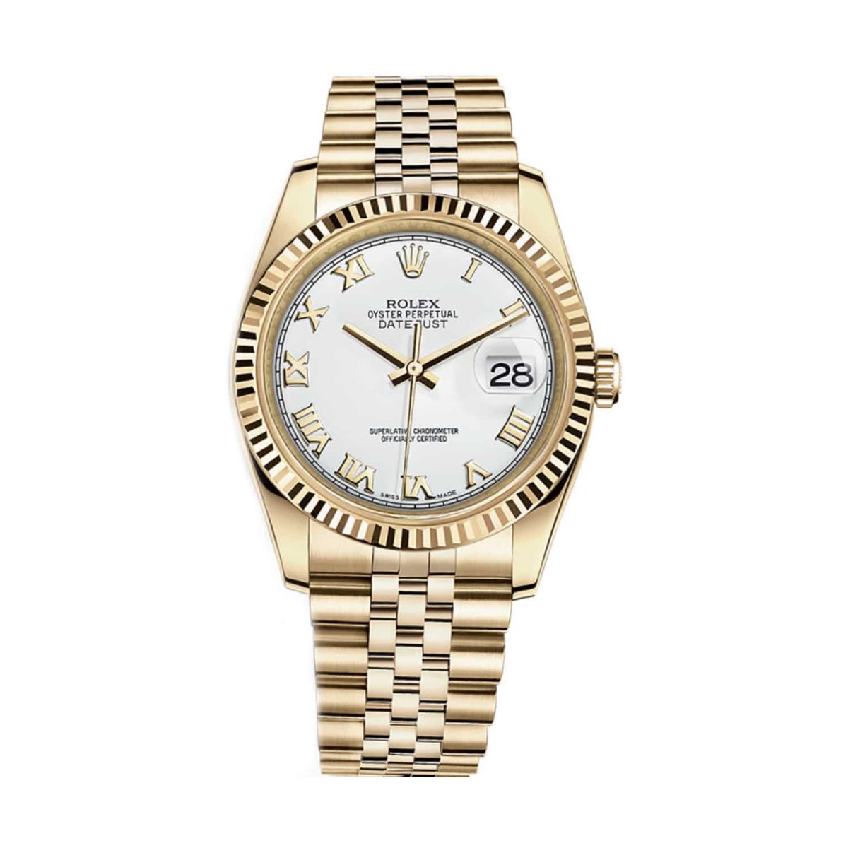 Rolex Datejust 116238-0060 White Roman Dial