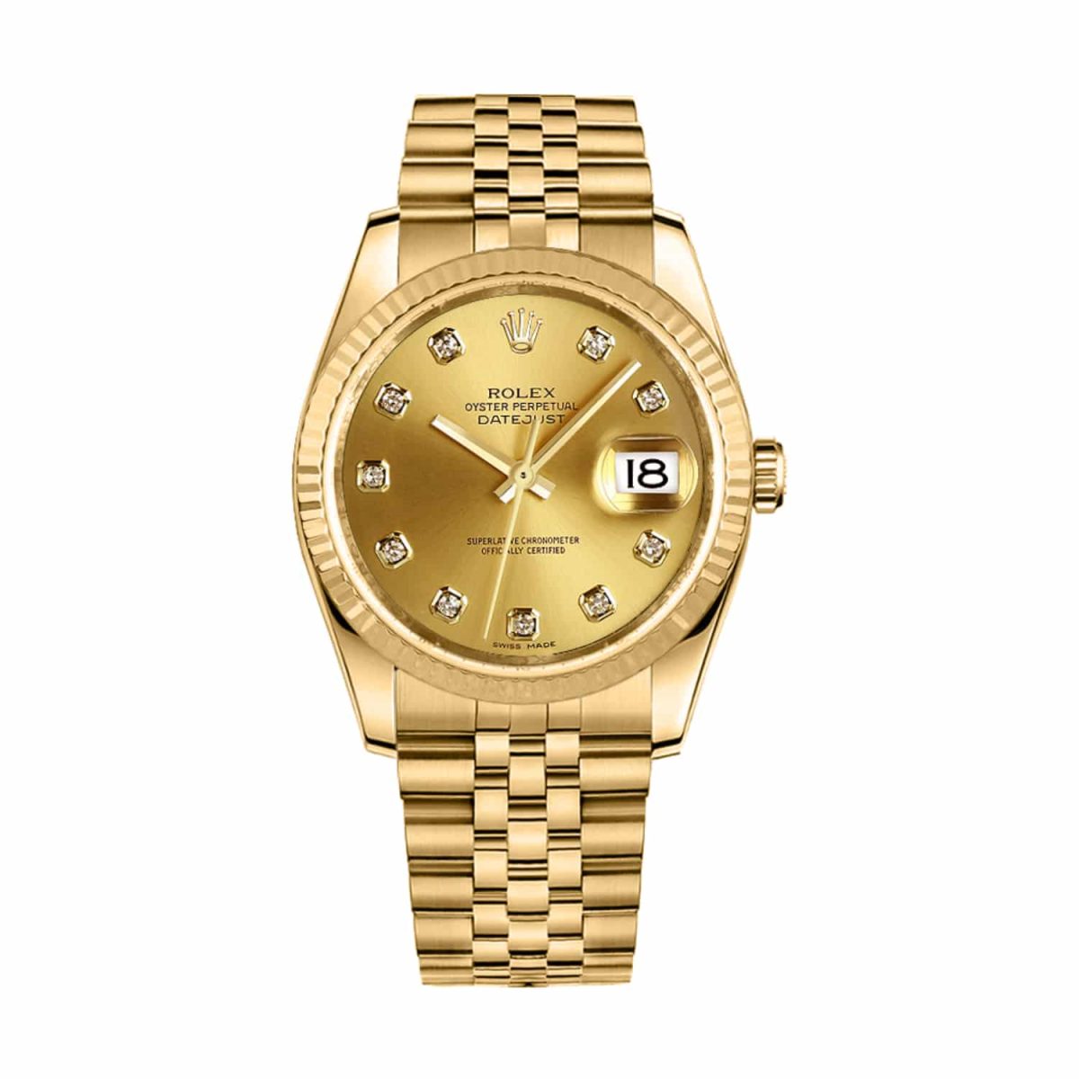Rolex Datejust 116238-0061 Champagne Diamonds Dial