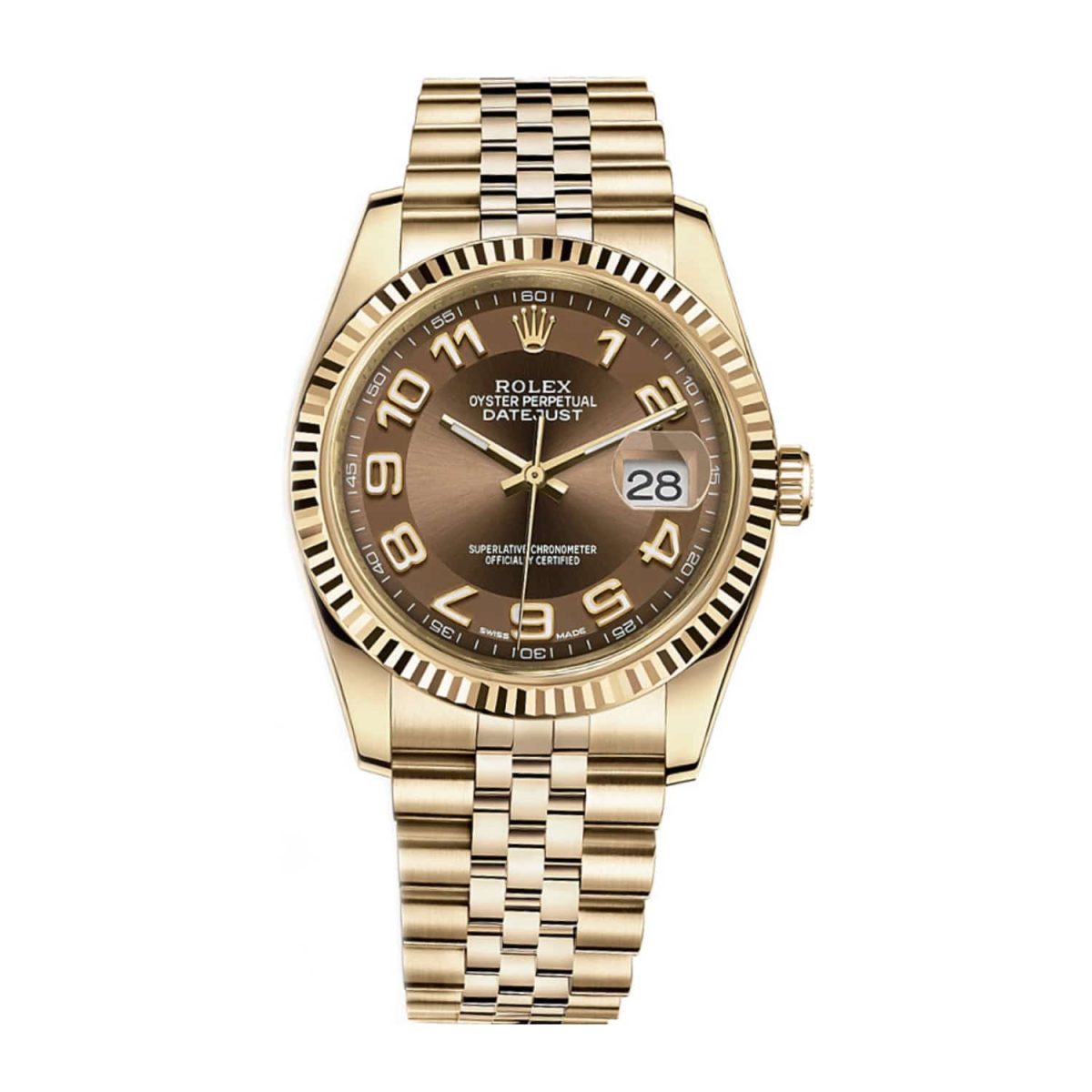 Rolex Datejust 116238 Brown Arabic Dial
