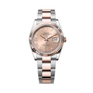 Rolex Datejust 36 126231-0028 Rose Dial Oyster Bracelet