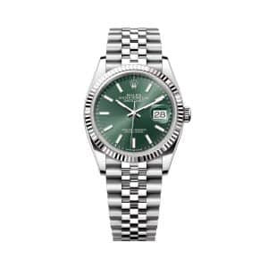 Rolex Datejust 36 126234-0051 Mint Green Dial Jubilee Bracelet
