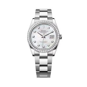 Rolex Datejust 36 126284rbr-0012 Mother of Pearl Dial Oyster Bracelet