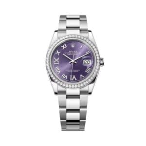 Rolex Datejust 36 126284rbr-0014 Aubergine Dial Oyster Bracelet
