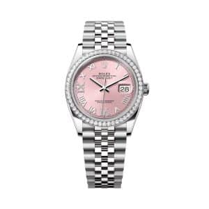 Rolex Datejust 36 126284rbr-0023 Pink Dial Jubilee Bracelet