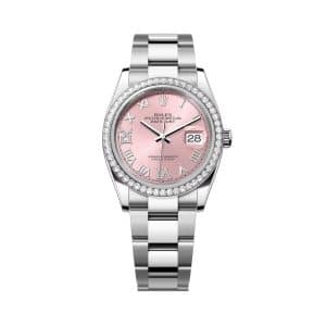 Rolex Datejust 36 126284rbr-0024 Pink Dial Oyster Bracelet