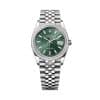 Rolex Datejust 36 126284rbr-0043 Mint Green Dial Jubilee Bracelet