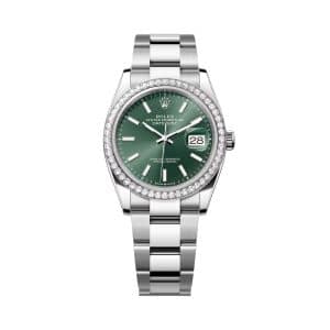 Rolex Datejust 36 126284rbr-0044 Mint Green Dial Oyster Bracelet
