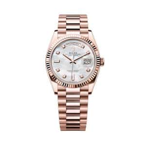 Rolex Day-Date 36 128235-0029 Mother of Pearl Dial President Bracelet