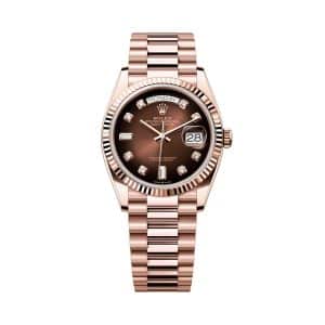 Rolex Day-Date 36 128235-0037 Brown Dial President Bracelet