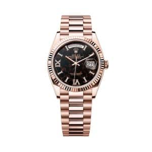Rolex Day-Date 36 128235-0041 Eisenkiesel Dial President Bracelet