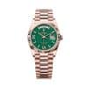 Rolex Day-Date 36 128235-0068 Green Dial President Bracelet