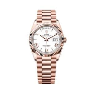 Rolex Day-Date 36 128235-0070 White Dial President Bracelet