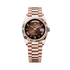 Rolex Day-Date 36 128235-0075 Brown Dial President Bracelet