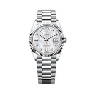 Rolex Day-Date 36 128236-0002 Mother of Pearl Dial President Dial