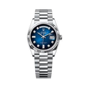 Rolex Day-Date 36 128236-0005 Blue Dial President Dial