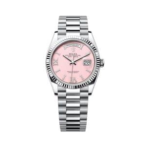 Rolex Day-Date 36 128236-0006 Pink Dial President Bracelet