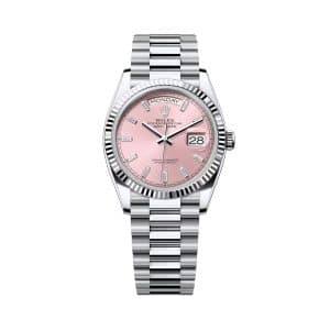 Rolex Day-Date 36 128236-0024 Pink Dial President Bracelet