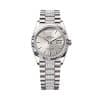 Rolex Day-Date 36 128239-0025 Silver Dial Diamond President Bracelet