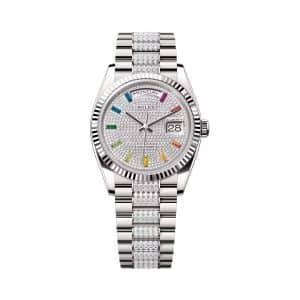 Rolex Day-Date 36 128239-0027 Diamond Dial Diamond President Bracelet