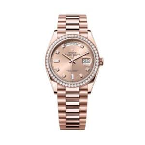 Rolex Day-Date 36 128345rbr-0009 Rose Dial President Bracelet