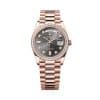 Rolex Day-Date 36 128345rbr-0052 Slate Dial President Bracelet