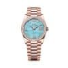 Rolex Day-Date 36 128345rbr-0064 Turquoise Dial President Bracelet