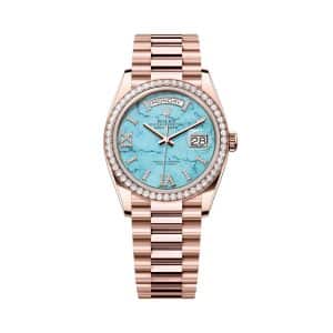 Rolex Day-Date 36 128345rbr-0064 Turquoise Dial President Bracelet