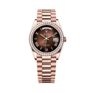Rolex Day-Date 36 128345rbr-0075 Brown Dial President Bracelet