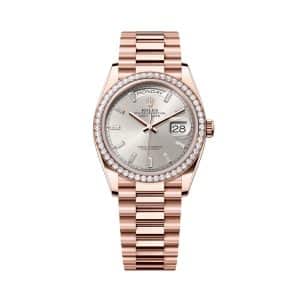Rolex Day-Date 36 128345rbr-0081 Silver Dial President Bracelet