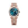Rolex Day-Date 36 128345rbr-0083 Blue Dial President Bracelet