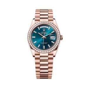 Rolex Day-Date 36 128345rbr-0083 Blue Dial President Bracelet