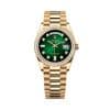 Rolex Day-Date 36 128348rbr-0035 Green Dial President Bracelet