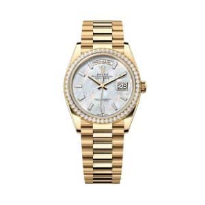 Rolex Day-Date 36 128348rbr-0070 Mother of Pearl Dial President Bracelet