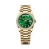 Rolex Day-Date 36 128348rbr-0078 Green Dial President Bracelet