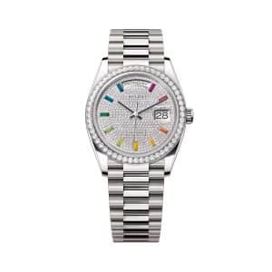 Rolex Day-Date 36 128349rbr-0006 Diamond Dial President Bracelet