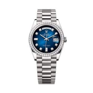 Rolex Day-Date 36 128349rbr-0010 Blue Dial President Bracelet