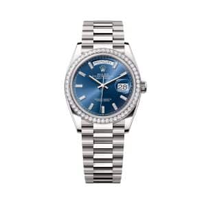 Rolex Day-Date 36 128349rbr-0051 Blue Dial President Bracelet