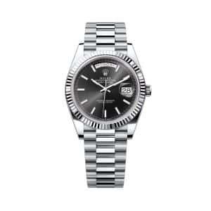 Rolex Day-Date 40 228236-0003 Black Dial President Bracelet