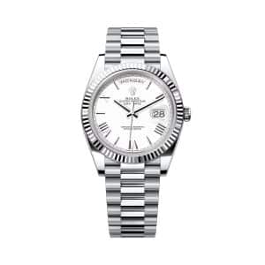Rolex Day-Date 40 228236-0010 White Dial President Bracelet