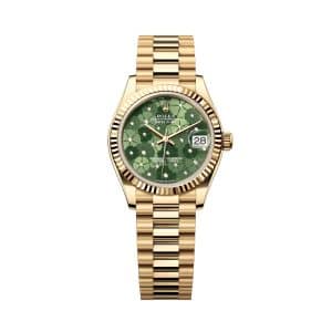 Rolex Datejust 31 278278-0046 Olive Green Dial President Bracelet