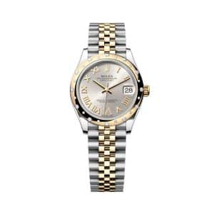 Rolex Datejust 31 278343rbr-0004 Oyster Yellow Gold and Diamonds Silver set with Diamonds Dial Jubilee Bracelet