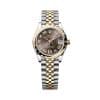 Rolex Datejust 31 278343rbr-0018  31 mm Oyster Yellow Gold and Diamonds Dark Grey set with Diamonds Dial Jubilee Bracelet
