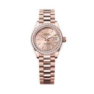 Rolex Lady-Datejust 279135rbr-0025 Rose Dial President Bracelet