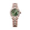 Rolex Lady-Datejust 279135rbr-0014 Olive Green Dial President Bracelet