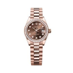 Rolex Lady-Datejust 279135rbr-0017 Chocolate Dial President Bracelet