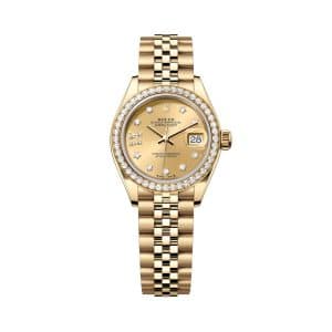 Rolex Lady-Datejust 279138rbr-0007 Champagne Dial Jubilee Bracelet