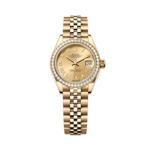 Rolex Lady-Datejust 279138rbr-0022 Champagne Dial Jubilee Bracelet